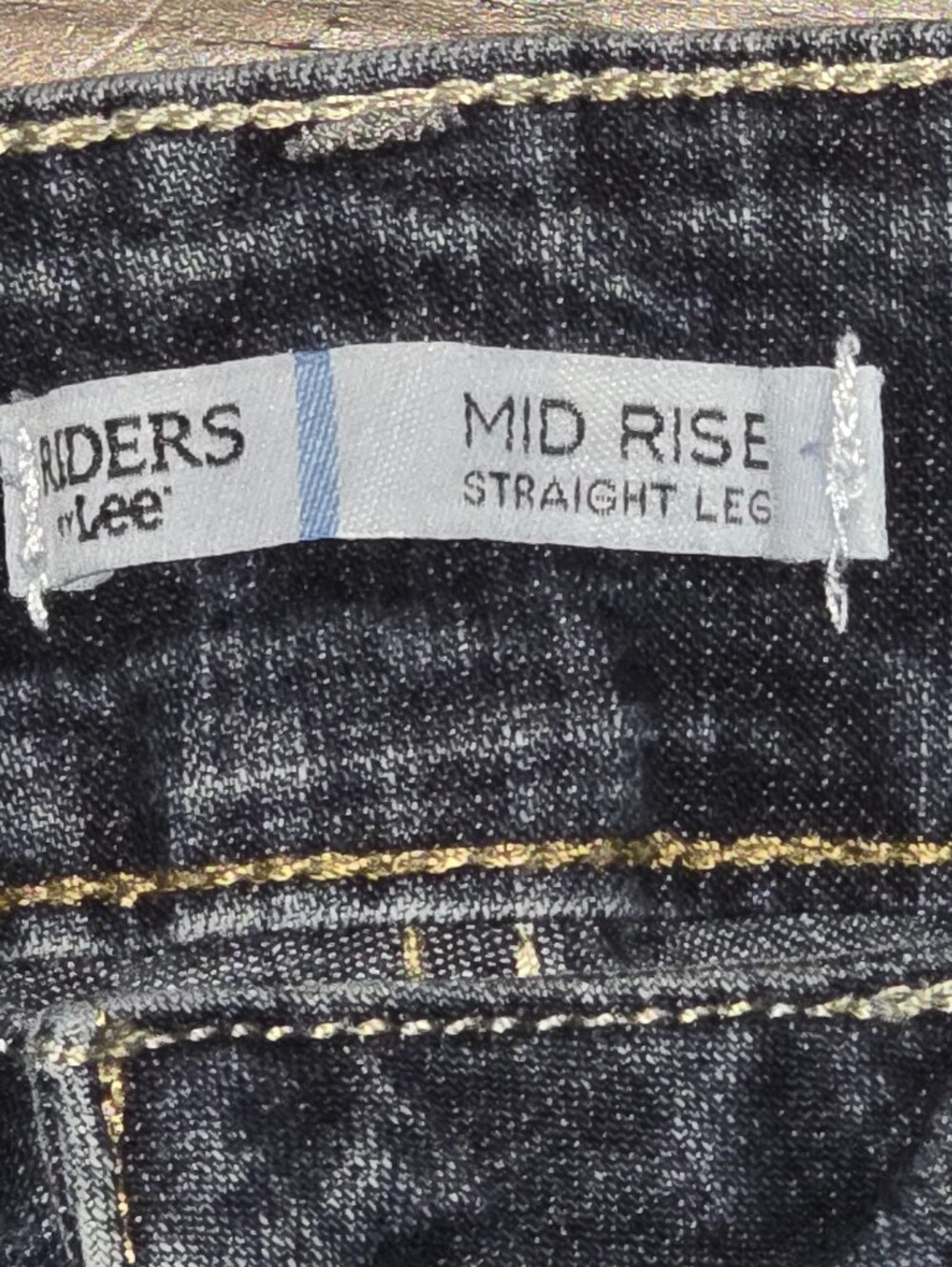 Riders by Lee Mid Rise Straight Leg Jeans Womens 8 Petite Dark Wash Petite - Picture 3 of 14